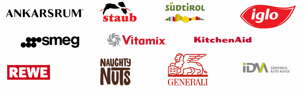 kunden backbuchautorin für sauerteig katharina lechner kooperationen ankarsrum staub südtirol idm südtirol alto adige smeg Vitamix KitchenAid Rewe Naughty Nuts Generali